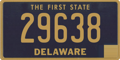 DE license plate 29638