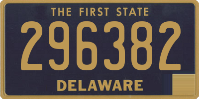 DE license plate 296382
