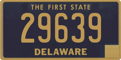 DE license plate 29639