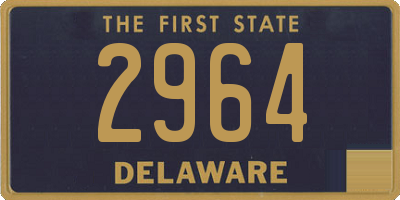 DE license plate 2964