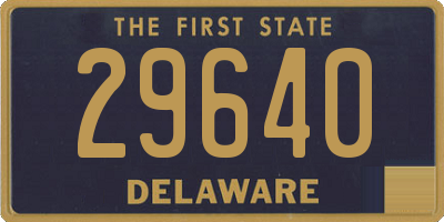 DE license plate 29640