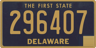 DE license plate 296407