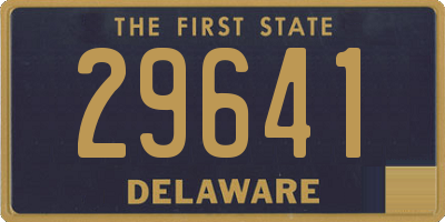 DE license plate 29641