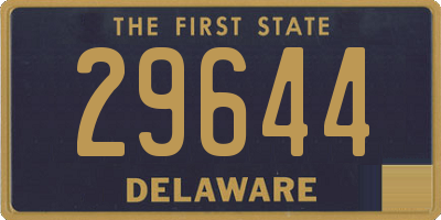 DE license plate 29644