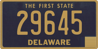 DE license plate 29645