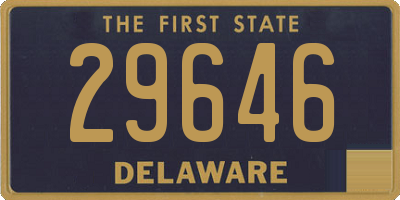 DE license plate 29646