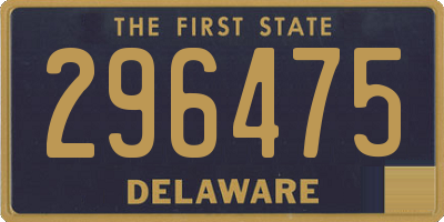 DE license plate 296475