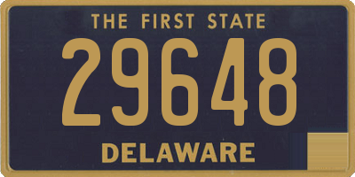 DE license plate 29648