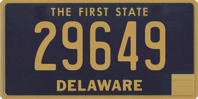 DE license plate 29649