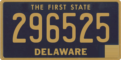 DE license plate 296525