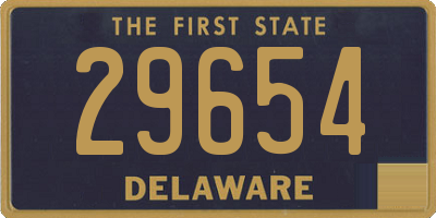 DE license plate 29654