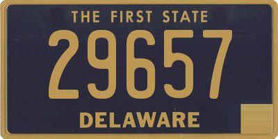 DE license plate 29657