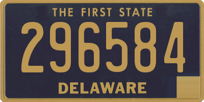 DE license plate 296584