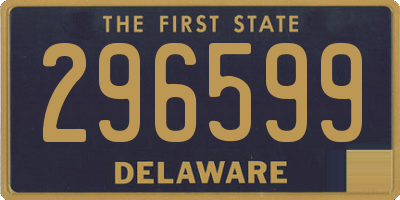 DE license plate 296599