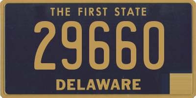 DE license plate 29660