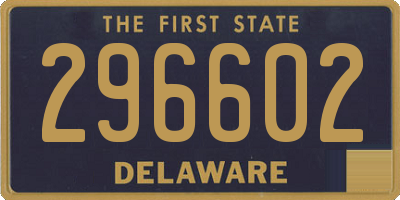 DE license plate 296602