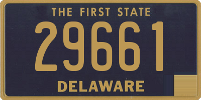 DE license plate 29661