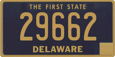 DE license plate 29662