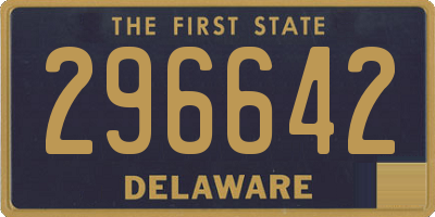 DE license plate 296642