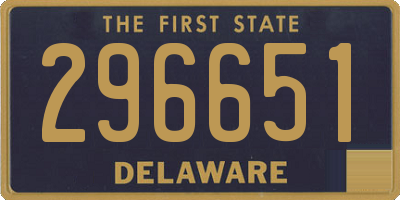DE license plate 296651