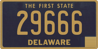 DE license plate 29666