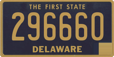DE license plate 296660