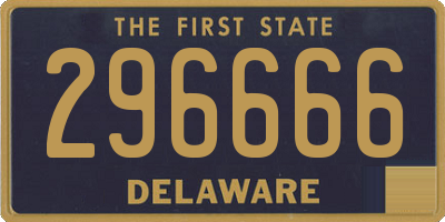 DE license plate 296666