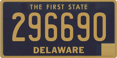 DE license plate 296690