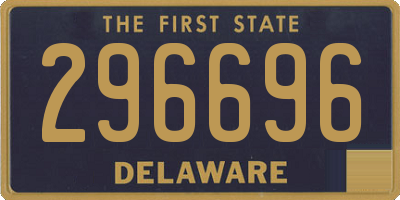 DE license plate 296696