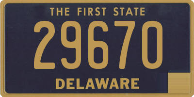 DE license plate 29670