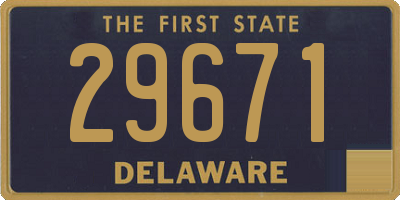 DE license plate 29671