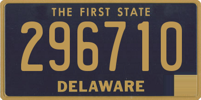 DE license plate 296710