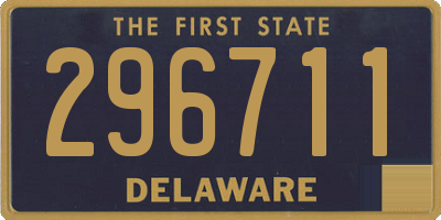 DE license plate 296711