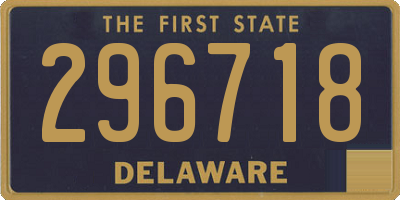 DE license plate 296718