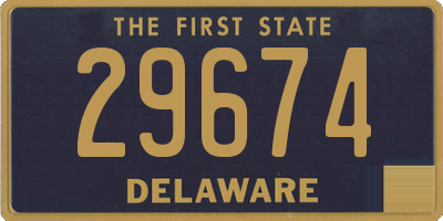 DE license plate 29674