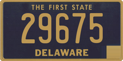 DE license plate 29675