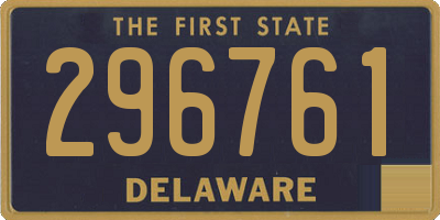 DE license plate 296761