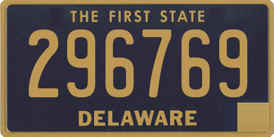 DE license plate 296769