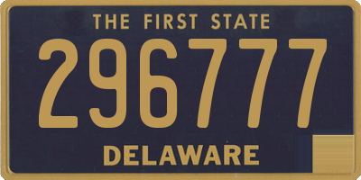 DE license plate 296777
