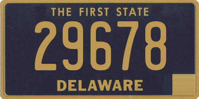 DE license plate 29678