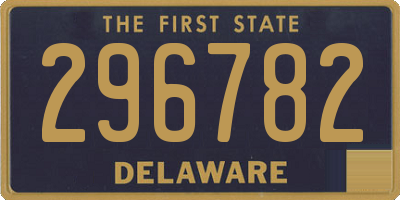 DE license plate 296782