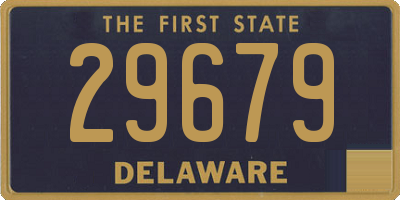 DE license plate 29679