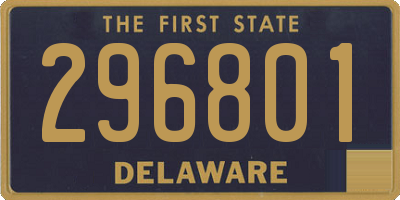 DE license plate 296801
