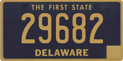 DE license plate 29682