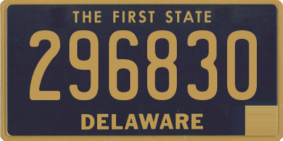 DE license plate 296830