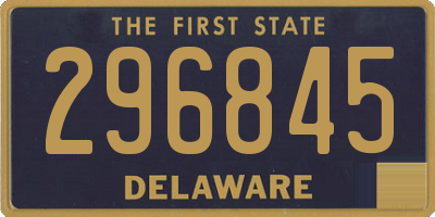 DE license plate 296845