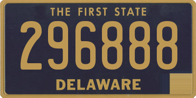 DE license plate 296888