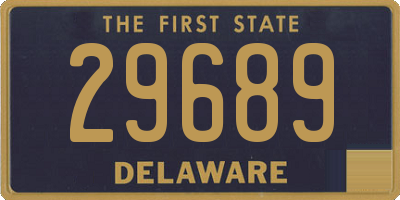 DE license plate 29689