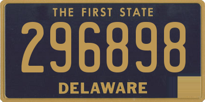 DE license plate 296898