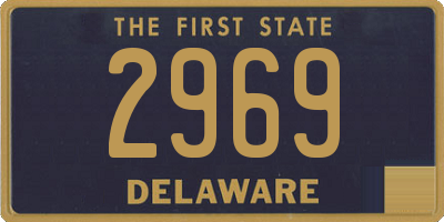 DE license plate 2969